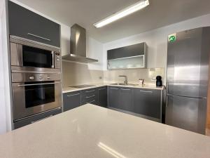 Kuchyň nebo kuchyňský kout v ubytování Agi Drugstore Apartments