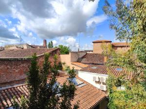 a view of roofs of buildings in a city at La Maison des 2 Ponts Clim Centre in Albi