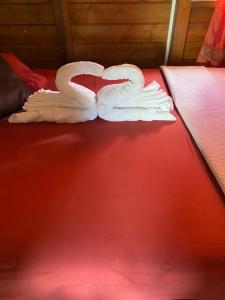 Postel nebo postele na pokoji v ubytování Chalet Paradis