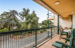 Balkón nebo terasa v ubytování Cozy Apartment In Sant Feliu De Guíxols