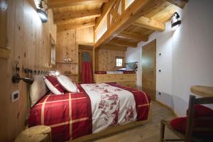 Postel nebo postele na pokoji v ubytování Natural Lodge Maso Baseta