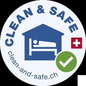 an image of the am and sa pharmacy safe logo at Chasa Diala, sonnig und schönste Aussicht, Wohnung Sirena in Scuol