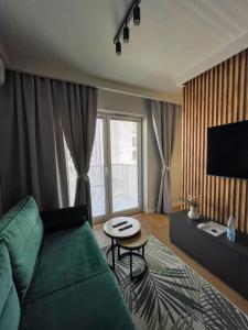 Televízia a/alebo spoločenská miestnosť v ubytovaní Apartment 41