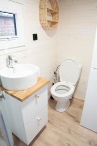 Koupelna v ubytování Tiny House Le Poulailler