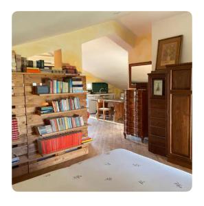 Knihovna v bed and breakfast