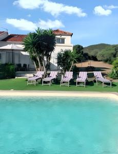 Bassein majutusasutuses Villa de 5 chambres avec vue sur la mer piscine privee et jardin clos a Saint Florent või selle lähedal