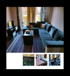 Porto Sharm 2024 في شرم الشيخ: غرفة معيشة مع أريكة وطاولة قهوة