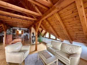 Χώρος καθιστικού στο Apartmán Lazec
