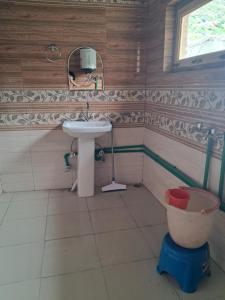 Koupelna v ubytování Shiva Homestay