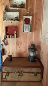 Kuchyň nebo kuchyňský kout v ubytování Chambre d'hôtes sous la canopée