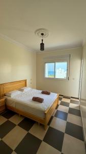 Postel nebo postele na pokoji v ubytování Appartement 1 vue sur mer à Azla