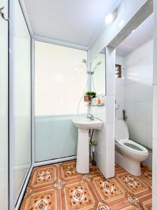 Koupelna v ubytování Bamboo Home