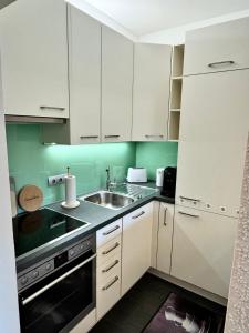 Kuchyň nebo kuchyňský kout v ubytování Apartment am Ossiacher See mit Seeblick + 8 fotografií