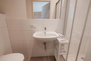 Koupelna v ubytování Kalkalpen Apartments