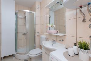 Koupelna v ubytování Apartman Maria