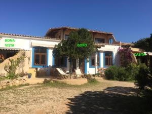 uma casa com uma árvore em frente em Casa Goro Formentera em Playa Migjorn