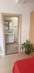 Kuchyň nebo kuchyňský kout v ubytování Apartments & Rooms Nada