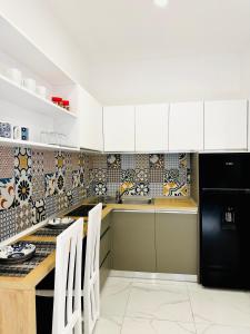 Dapur atau dapur kecil di Apartments Oda Hotel