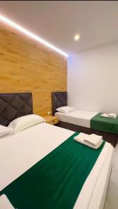 Katil atau katil-katil dalam bilik di Apartments Oda Hotel