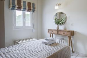 Posteľ alebo postele v izbe v ubytovaní Blue House Apartments