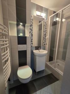 Kúpeľňa v ubytovaní Willa Jagiellonka apartamenty w centrum, parking