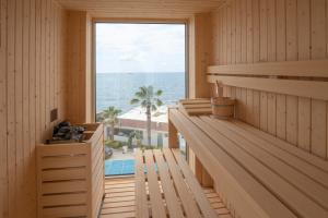 a sauna with a view of the ocean at CALEA Boutique Hotel in Bacoli