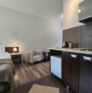 Posteľ alebo postele v izbe v ubytovaní Willa Jagiellonka apartamenty w centrum, parking