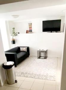 TV a/nebo společenská místnost v ubytování Evo B - Gravesend 1 Bedroom Flat 2 Min Walk to Station & Town Centre - longer stays available