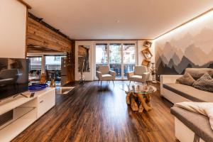 Posezení v ubytování Village Center Apartment Kanne