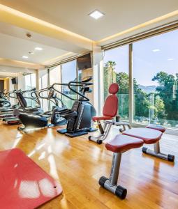 Fitness centrum a/nebo fitness zařízení v ubytování Kos Aktis Art Hotel