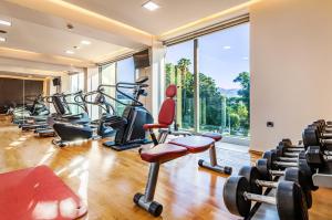 Fitness centrum a/nebo fitness zařízení v ubytování Kos Aktis Art Hotel