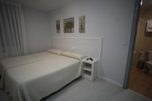 Postel nebo postele na pokoji v ubytování Hostal Santa Barbara