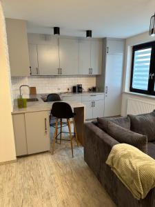 Kuchyň nebo kuchyňský kout v ubytování Kawalerka Orla