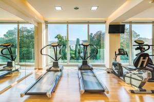 Fitness centrum a/nebo fitness zařízení v ubytování Kos Aktis Art Hotel