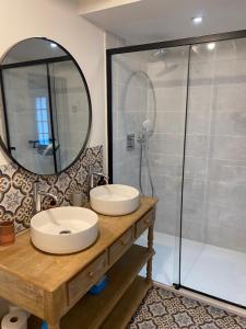 Phòng tắm tại La Courmonière