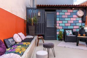 Posezení v ubytování Hostel Casa La Cha
