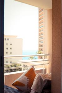 Balkon lub taras w obiekcie Mari stunning apartment next to Monaco with a sea view terrace