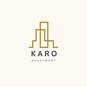 ヴィソコにあるApartment KAROの街を描いたアパートのロゴ