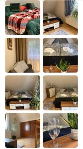 Ένα ή περισσότερα κρεβάτια σε δωμάτιο στο Cozy Apartament