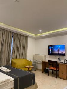TV a/nebo společenská místnost v ubytování Hotel 5092