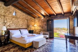 Postel nebo postele na pokoji v ubytování Villa Vittoria Hotel