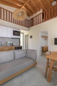 Kuchyň nebo kuchyňský kout v ubytování Onar Residences Chalki