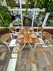 Patio nebo venkovní prostory v ubytování Olympion Beach Hotel