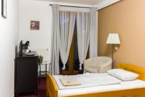 Postel nebo postele na pokoji v ubytování hotel Florian Sedlčany