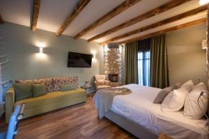 TV a/nebo společenská místnost v ubytování Rouista Tzoumerka Resort