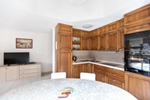 Kuchyň nebo kuchyňský kout v ubytování Residenz Ambassador