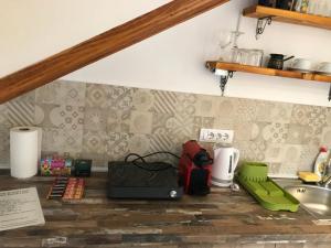 Kuchyň nebo kuchyňský kout v ubytování Apartments PKT DeLux