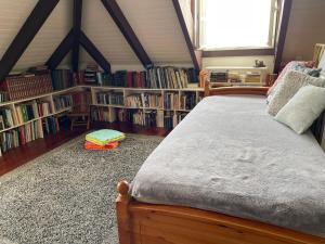 Perpustakaan di vila ini
