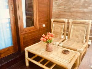 Posezení v ubytování Zoé Bungalows