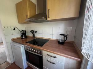 Kuchyň nebo kuchyňský kout v ubytování Ferienhaus Maite